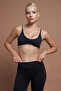 Naia Black Double Color Seamless Sports Bra - 2