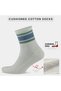 3-Piece Cotton Loop Short Half Socks Washable Ribbed College Style Tennis Sports Men's Socks 3501 - 5