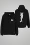 Godfather Dad Printed Adult Black Hooded Hoodie Sweatshirt Hoodie