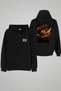 Ottoman 3 Crescent Flag Printed Adult Black Hooded Hoodie Sweatshirt Hoodie - 2