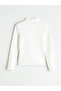 Lcw Kids Ecru Turtleneck Girl's T-Shirt - 3