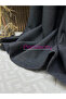Natural Linen Bohemian Style Anthracite Background Curtain 1X3 with Frequent Pleats Suitable for Any Room - 3