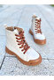 Girl's Waterproof Beige Boots