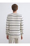 Özmarka New Season Crew Neck Striped Men's Knitwear Sweater - 4