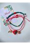 3-Piece Murano Glass Heart Marteniçka Lucky Bracelet - 3