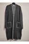Winter, Outerwear, Poncho Style, Standard Size Zippered Knitwear Cardigan