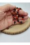 Agate Stone Brown Variegated 33-Piece Special Design Prayer Beads 8mm (1892) - 2