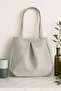 Gray Multi-Purpose Premium Oversize Canvas Women's Hand and Shoulder Bag - 2