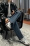 Oversize Leather Jacket - 4