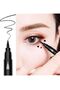 Double-Ended Permanent Eyeliner Set |   Star and Moon Stamped Practical Makeup Pen Set of 2 - 5