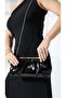 Black Evening Dress Chain Crossbody Hand and Shoulder Bag - 2