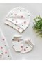 100% Cotton Baby Girl Newborn 5 Piece Hospital Discharge Set - 4