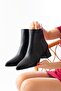 Dumma Black (5 cm Heeled) Daily Use Women's Boots - 3