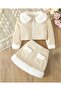 Girl's 2-Piece Velvet Set with Plush Details