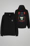 V for Vendetta Printed Adult Black Hooded Hoodie Sweatshirt Hoodie