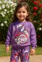 Girl's 2-Piece Set Sweatshirt with Elastic Waist and Cuffs - Tracksuit Set - 4