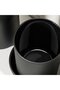 GANSJÖN 3-piece bathroom set, black - 4