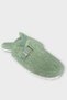 Fluffy, Doesn'T Make Noise, Eva Sole Buckle Women's House Slippers Green - 6
