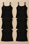 Women's Transfer Ribana 100% Cotton 6-Piece Undershirt L6K0K1T3Ka