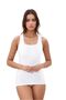 Women's Square Neck Strap Cotton Lycra Combed Cotton 2-Piece Undershirt L6K0K1T4Ka - 2