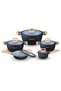 Koch MK-5013 - Die-Cast Aluminum German Ceramic Granite Nonstick Coating - PFOA & PTFE Free