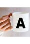 كوب قهوة وشاي سيراميك - حرف A - ١١ أونصة - 5