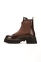 Monaco Series Women's Shiny Patent Leather Zippered Thick Sole Boots - 4