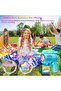 10 Holes Soap Bubble Gun Set Bubble Machine with 130 ml Bubble Solution for Bubble Party,BLUE COLOUR - 3