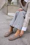 Craft Women's Mink Real Suede Loafer Shoes - 3
