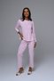 Women's Blue Lace Winter Design Maternity Pajamas Set 3-Piece Set - 4