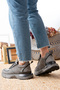 Fasihon Orthopedic Lace-Up Suede Special Coated Sole Stylish Women's Sports Shoes Sneaker - 5