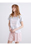 Vizyon New Season Star Patterned Women's Shorts Pajama Set - 3