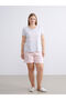 Vizyon New Season Star Patterned Women's Shorts Pajama Set - 2