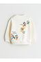 Crew Neck Mickey Mouse Printed Baby Boy Sweatshirt and Tracksuit Bottoms - 5