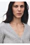 Knitted patterned knitwear cardigan - 8