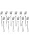 Dinner Forks Set of 12 | 8 Inch Stainless Steel Silverware | Reusable Heavy Duty Table Forks
