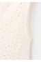 Rhinestone Embellished Boat Neck Blouse - 5