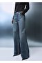 Wide Leg Jeans with Rhinestones