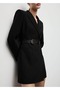 Blazer Style Dress with Belt Detail
