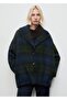 Checkered Oversized Coat - 7