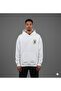 Lenithra Death Back Printed Unisex Oversize White Hoodie - 2