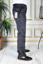 Men's Velvet Trousers with Smoked Fleece, Flexible Thick Wick, Classic Cut, Side Pockets, Lined - 2