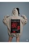 Lenithra Evangelion Back Printed Unisex Oversize Beige Hoodie - 3