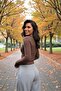 Women's Crew Neck Finger Hole Slim Fit Lycra Blouse - 3