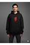 Lenithra Evangelion Back Printed Unisex Oversize Black Hoodie - 2