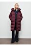 Long Quilted Anorak with a Hood - 2