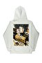 Lenithra Death Back Printed Unisex Oversize White Hoodie - 5