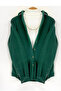 Unisex Green Oversize Thick Winter Genuine Fleece Shirt - 3