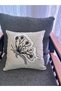 Bohemian Punch Embroidered Linen Cushion Cover Set of 2 - 43X43 cm - Anthracite Color - 4