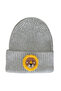 Grey Children and Teenagers Beret Lion Punch Pattern Luxury Wool Hat Christmas Gift - 2